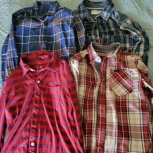 4 Boys Size 8 button up shirts